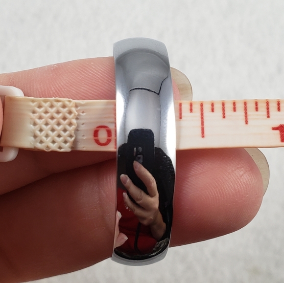 1.5" White Gold Chubby Hoops - Picture 6 of 6